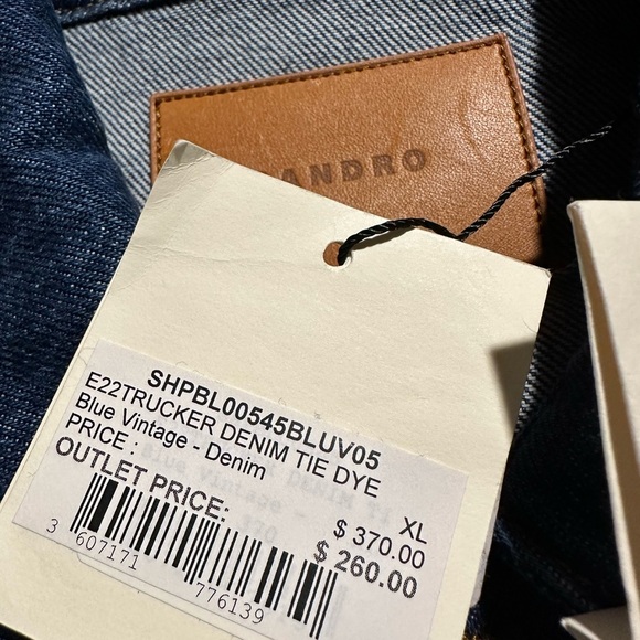 Sandro Vintage Blue Denim Jacket - Picture 3 of 3